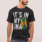 It’s in my DNA Grenada Flag Fingerprints T-Shirt (Vorderseite)
