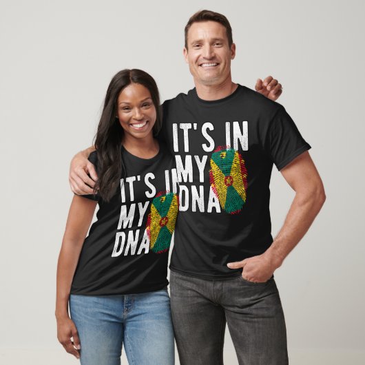 It’s in my DNA Grenada Flag Fingerprints T-Shirt (Unisex)