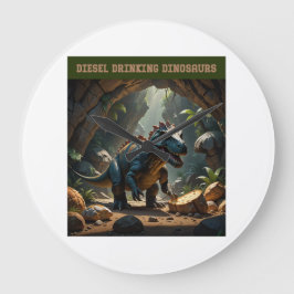 It’s Just Bread Große Wanduhr