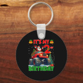 It’s My 2nd Birthday Xmas Santa Monster Truck Chri Schlüsselanhänger (Vorderseite)