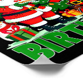 It’s My 3rd Birthday Santa Christmas Outfit 3 Year Poster (Ecke)