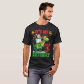 It’s My 3rd Birthday Xmas Snowman Riding Dinosaur T-Shirt (Vorne ganz)