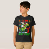 It’s My 3rd Birthday Xmas Snowman Riding Dinosaur T-Shirt (Vorne ganz)