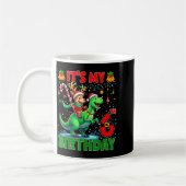 It’s My 6th Birthday Xmas Reindeer Riding Dinosaur Kaffeetasse (Links)