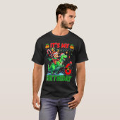 It’s My 6th Birthday Xmas Reindeer Riding Dinosaur T-Shirt (Vorne ganz)