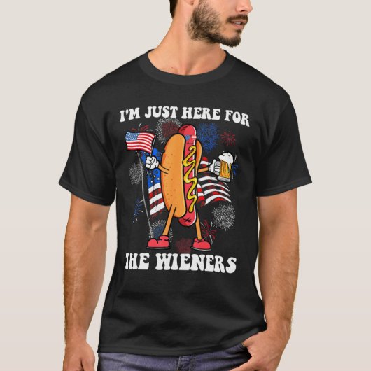 It s Not 4th of July Until My Wiener Comes Out Ho T-Shirt (Vorderseite)