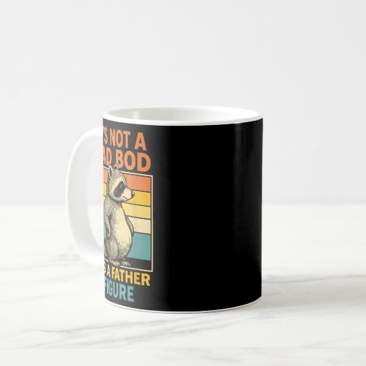 It’s Not Dad Bod It’s Father Figure Funny Fathers Kaffeetasse (Vorderseite Links)