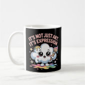 It’s Not Just Art, It’s Expression Kawaii Cloud Kaffeetasse (Links)
