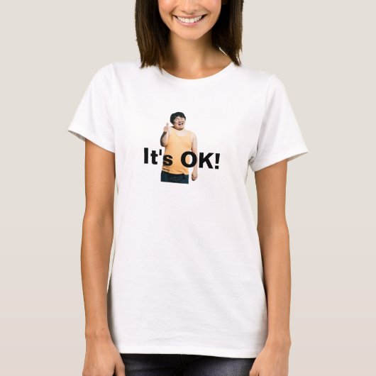 "It’s OK!" Graphic Tee – Spread Good Vibes (Vorderseite)