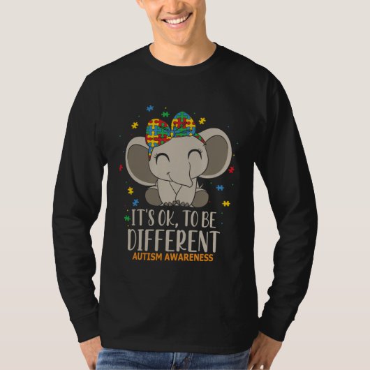 It s Ok to Be Different Autism Awareness Puzzle El T-Shirt (Vorderseite)