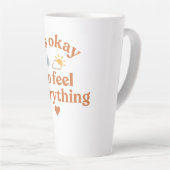 It’s Okay To Feel Everything shirt Mental Health  Milchtasse (Rechte Ecke)