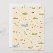 It’s ONE Silly Goose Retro 1st Birthday Fun Modern Dankeskarte (Rückseite)