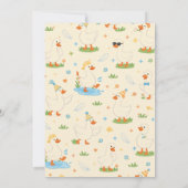 It’s ONE Silly Goose Retro 1st Birthday Fun Modern Einladung (Rückseite)