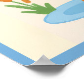 It’s ONE Silly Goose Retro 1st Birthday Fun Modern Poster (Ecke)