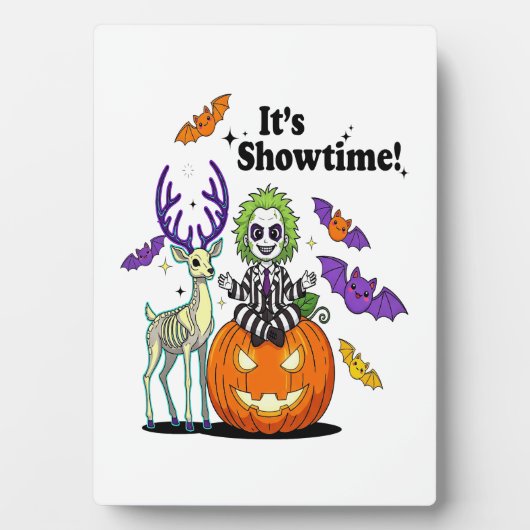 It�s Showtime Funny Halloween Fotoplatte (Vorderseite)