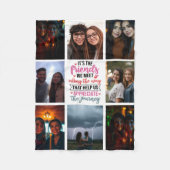 “It’s the Friends We Meet Along the Way” Fleecedecke (Vorderseite)