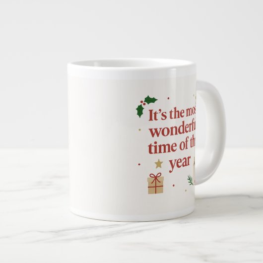 It’s the Most Wonderful Time of the Year | Mug Jumbo-Tasse (Vorderseite Rechts)