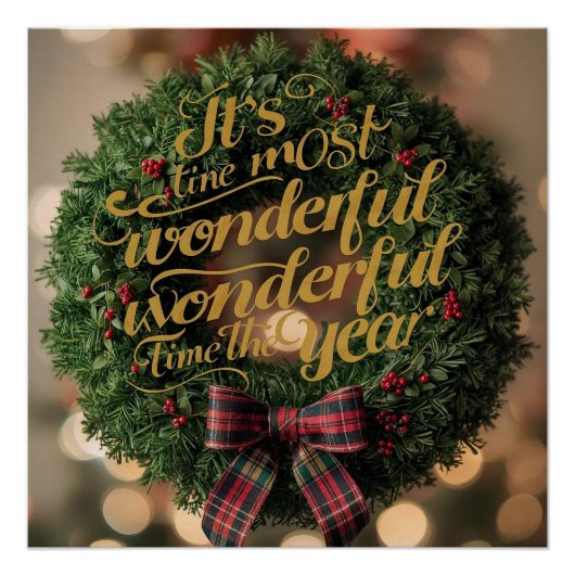 “It’s the most wonderful time of the year” Poster (Vorderseite)
