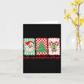 It’s The Most Wonderful Time Of Year Retro Christm Karte (Gelbe Blume)