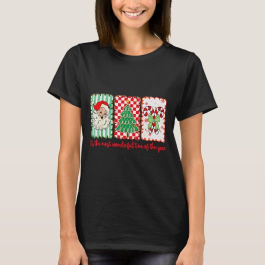 It’s The Most Wonderful Time Of Year Retro Christm T-Shirt (Vorderseite)
