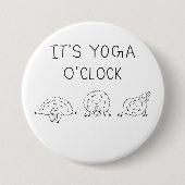 It’s Yoga O’Clock Sheep Button (Vorderseite)