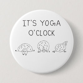 It’s Yoga O’Clock Sheep Button