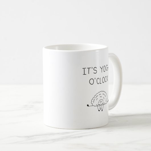 It’s Yoga O’Clock Sheep Kaffeetasse (VorderseiteRechts)