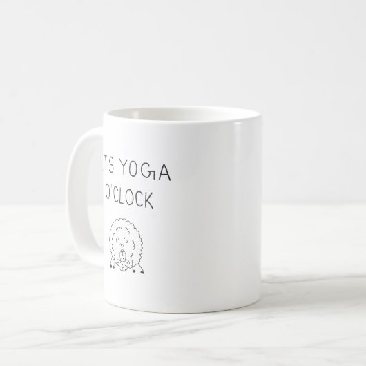 It’s Yoga O’Clock Sheep Kaffeetasse (Vorderseite Links)