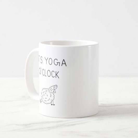 It’s Yoga O’Clock Sheep Kaffeetasse (Vorderseite Links)