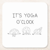 It’s Yoga O’Clock Sheep Rechteckiger Pappuntersetzer (Vorderseite)