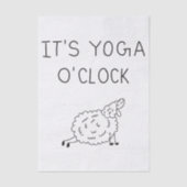 It’s Yoga O’Clock Sheep Seidenpapier (Vorderseite)