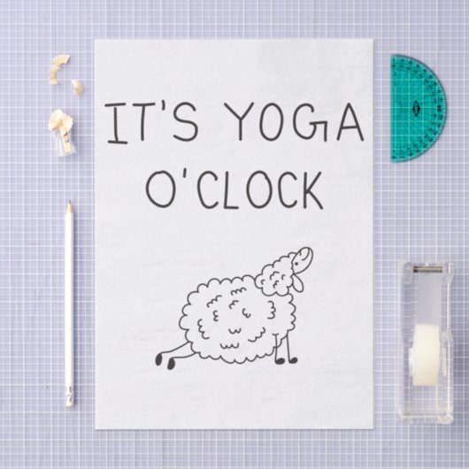 It’s Yoga O’Clock Sheep Seidenpapier (Handwerk)