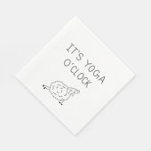 It’s Yoga O’Clock Sheep Serviette (Ecke)