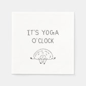 It’s Yoga O’Clock Sheep Serviette (Vorderseite)