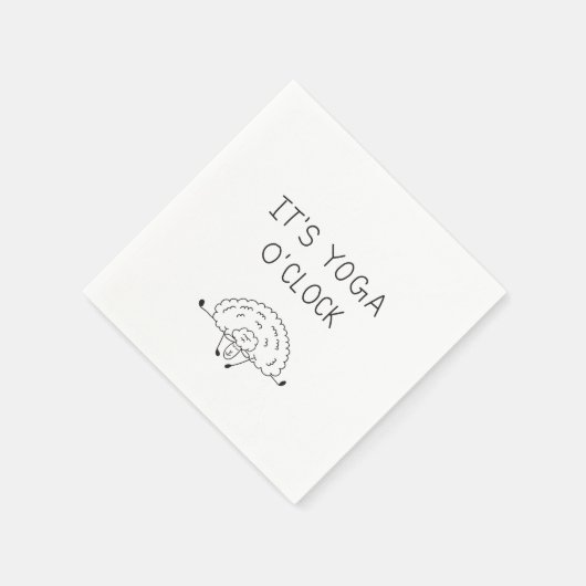 It’s Yoga O’Clock Sheep Serviette (Ecke)