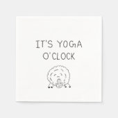 It’s Yoga O’Clock Sheep Serviette (Vorderseite)