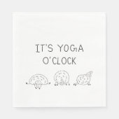 It’s Yoga O’Clock Sheep Serviette (Vorderseite)