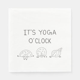 It’s Yoga O’Clock Sheep Serviette