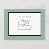 It’s Your Special Day – Happy Birthday Postcard Postkarte (Vorderseite)