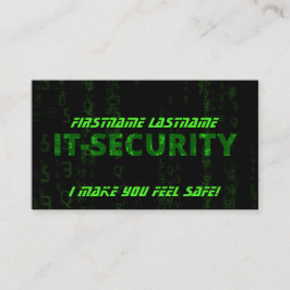 IT-Security Cybercrime-Spezialist für Cybersicherh Visitenkarte