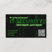 IT-Security Internet Security Experte für Cybersic Visitenkarte (Rückseite)