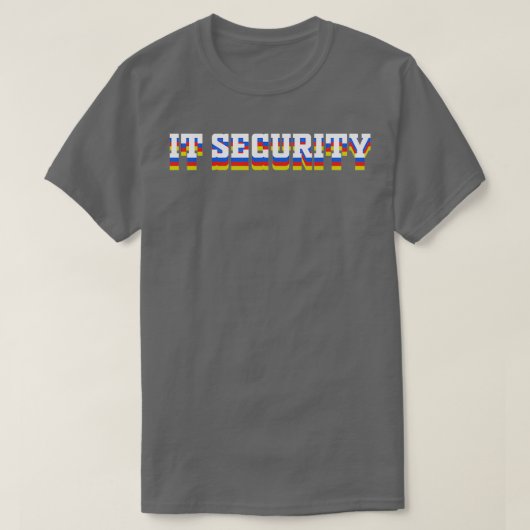 IT Security Network Protection Computer Cybertech T-Shirt (Design vorne)