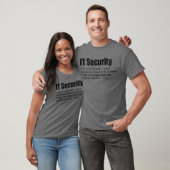 IT-Sicherheit Definition Funny Cyber Security T-Shirt (Unisex)