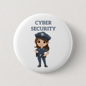 IT-Sicherheit: Digitaler Verteidiger Button (Vorderseite)