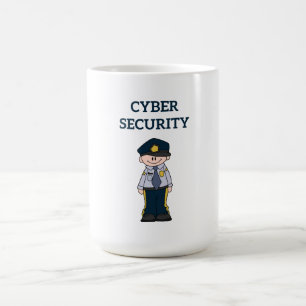 IT-Sicherheit: Digitaler Verteidiger Kaffeetasse