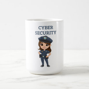 IT-Sicherheit: Digitaler Verteidiger Kaffeetasse
