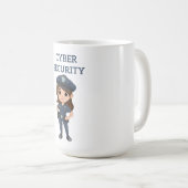 IT-Sicherheit: Digitaler Verteidiger Kaffeetasse (VorderseiteRechts)