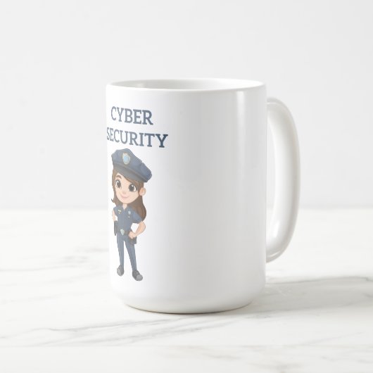 IT-Sicherheit: Digitaler Verteidiger Kaffeetasse (VorderseiteRechts)