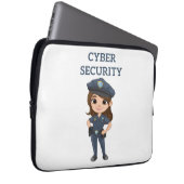 IT-Sicherheit: Digitaler Verteidiger Laptopschutzhülle (Vorne Rechts)