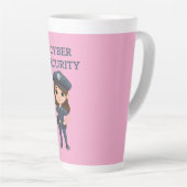 IT-Sicherheit: Digitaler Verteidiger Milchtasse (Rechte Ecke)